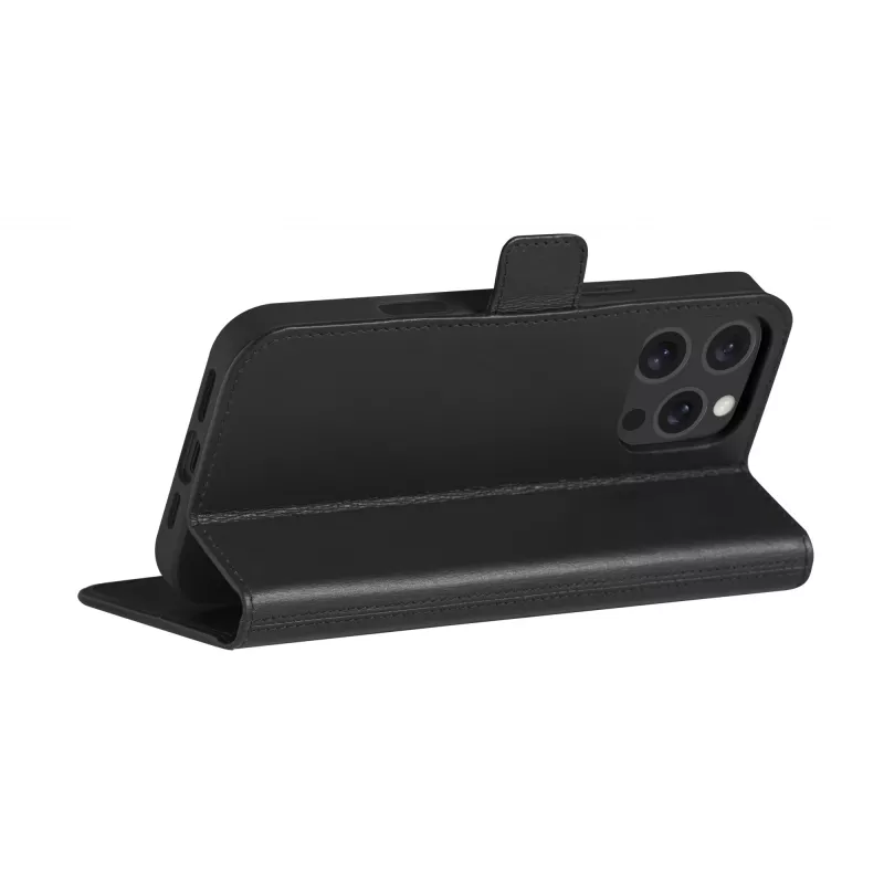Funda tipo folio dbramante1928 iPhone 16 ProMax negra 3 compartimentos para tarjetas