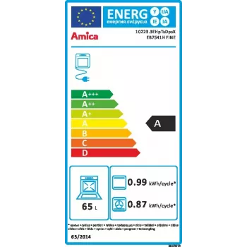 Horno empotrable Amica EB7541H FINE, horno eléctrico