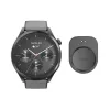 Hama Smartwatch 9000 00178627, 1,43 pulgadas (3,63 cm) AMOLED, GPS, almacenamiento de música, resistente al agua, correa de silicona, antracita
