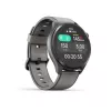 Hama Smartwatch 9000 00178627, 1,43 pulgadas (3,63 cm) AMOLED, GPS, almacenamiento de música, resistente al agua, correa de silicona, antracita
