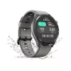 Hama Smartwatch 9000 00178627, 1,43 pulgadas (3,63 cm) AMOLED, GPS, almacenamiento de música, resistente al agua, correa de silicona, antracita