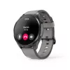 Hama Smartwatch 9000 00178627, 1,43 pulgadas (3,63 cm) AMOLED, GPS, almacenamiento de música, resistente al agua, correa de silicona, antracita
