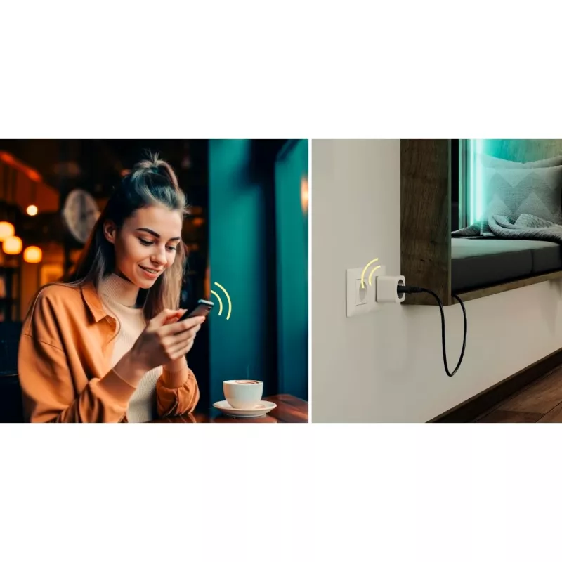 Enchufe inteligente Hama 00176654 3680 W interior inalámbrico Wi-Fi blanco