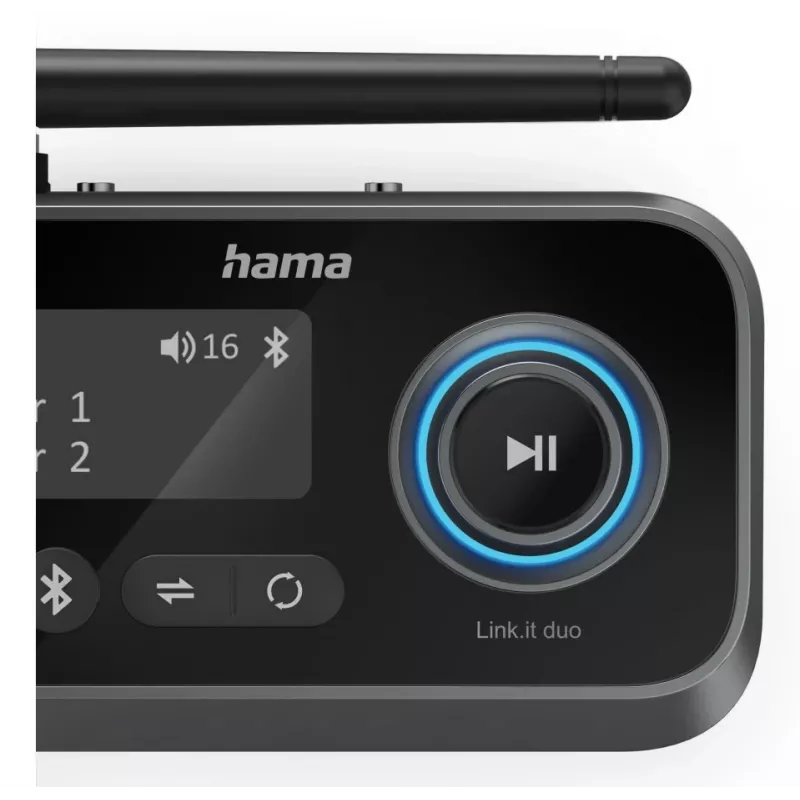 Hama Link.it duo 00205322 transmisor/receptor de audio Bluetooth