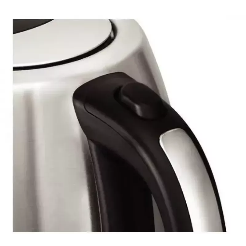 Hervidor eléctrico Russell Hobbs Quiet Boil 26300-70, 1,7 l, 2400 W, acero inoxidable, base giratoria, resistencia oculta, plateado