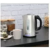 Hervidor eléctrico Russell Hobbs Quiet Boil 26300-70, 1,7 l, 2400 W, acero inoxidable, base giratoria, resistencia oculta, plateado