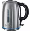 Hervidor eléctrico Russell Hobbs Quiet Boil 26300-70, 1,7 l, 2400 W, acero inoxidable, base giratoria, resistencia oculta, plateado
