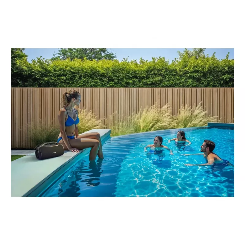 Altavoz de fiesta HAMA UltiMate Pro 120 W, inalámbrico Bluetooth, resistente al agua, batería integrada, carga USB-C
