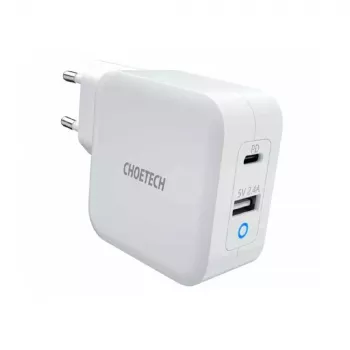 Cargador de interior Choetech PD8002 universal blanco