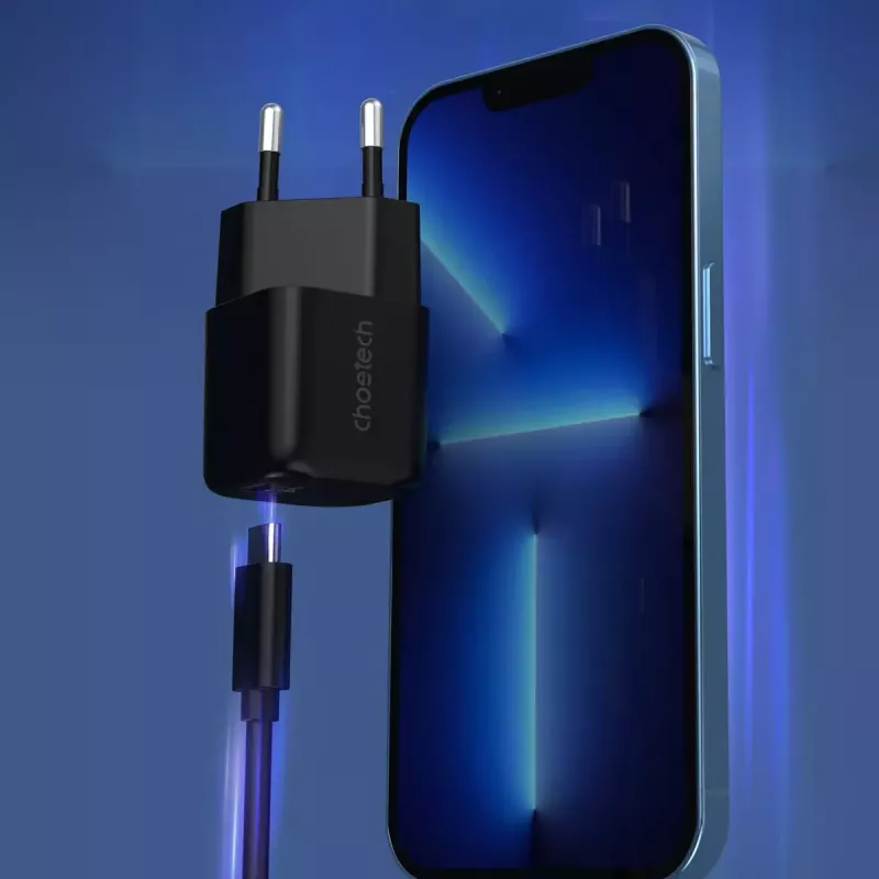 Cargador CHOETECH PD5007 30W USB-C Power Delivery carga rápida para teléfonos y tablets