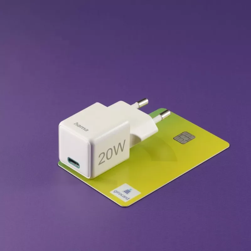 Cargador de interior Hama 00201980 carga rápida blanco USB Type-C