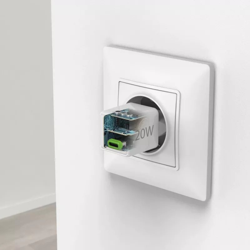 Cargador de interior Hama 00201980 carga rápida blanco USB Type-C