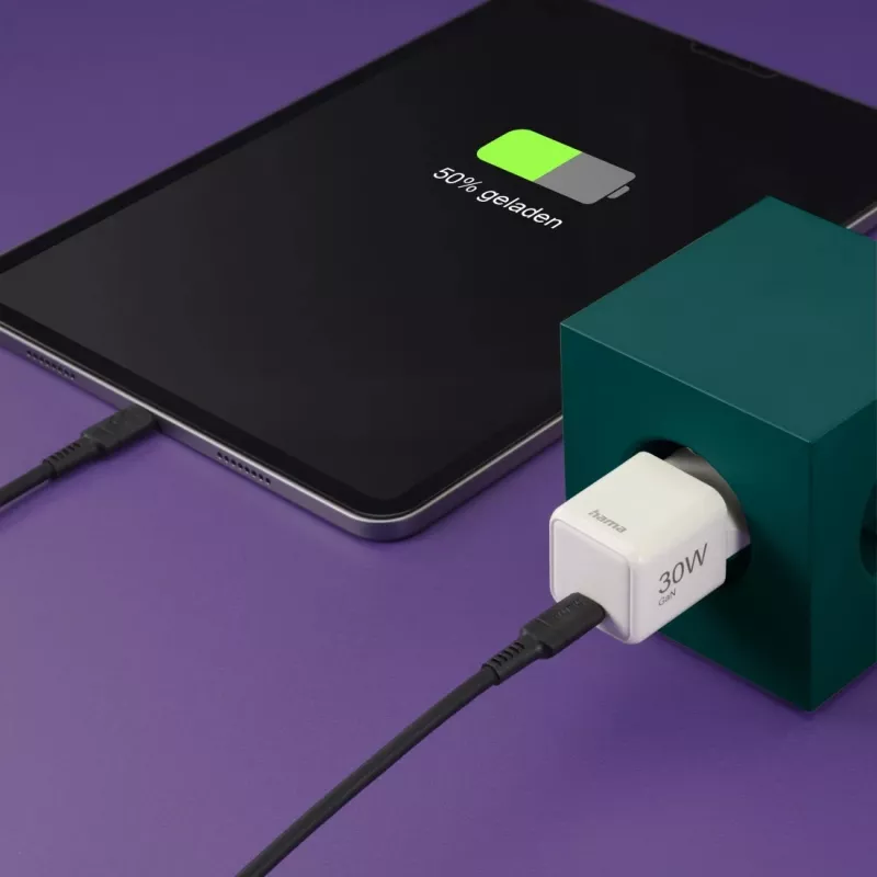 Hama 00201982 cargador móvil smartphone, tablet blanco AC carga rápida interior
