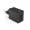 Hama 00201990 cargador móvil auriculares, powerbank, smartphone, tablet negro AC carga rápida interior