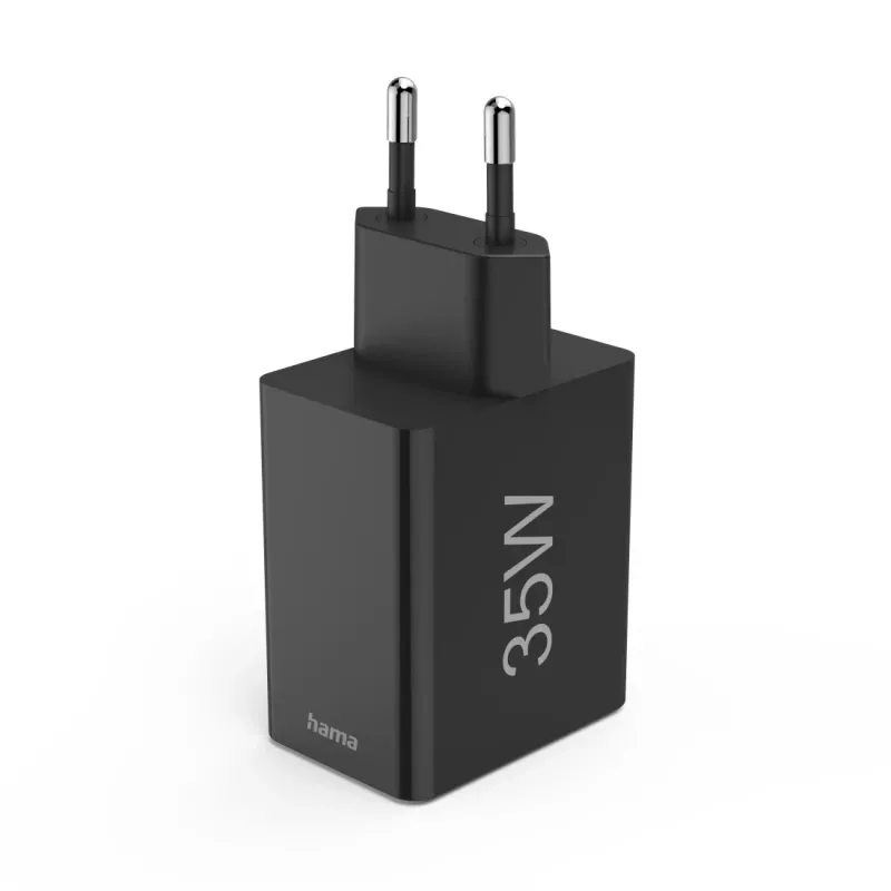Hama 00201990 cargador móvil auriculares, powerbank, smartphone, tablet negro AC carga rápida interior