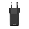 Hama 00201987 Cargador para dispositivos móviles portátil, smartphone, tablet negro AC carga rápida interior