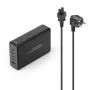 Estación de carga HAMA 201977, 240W totales, 4× USB-C, 1× USB-A, negro