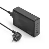 Estación de carga HAMA 201977, 240W totales, 4× USB-C, 1× USB-A, negro