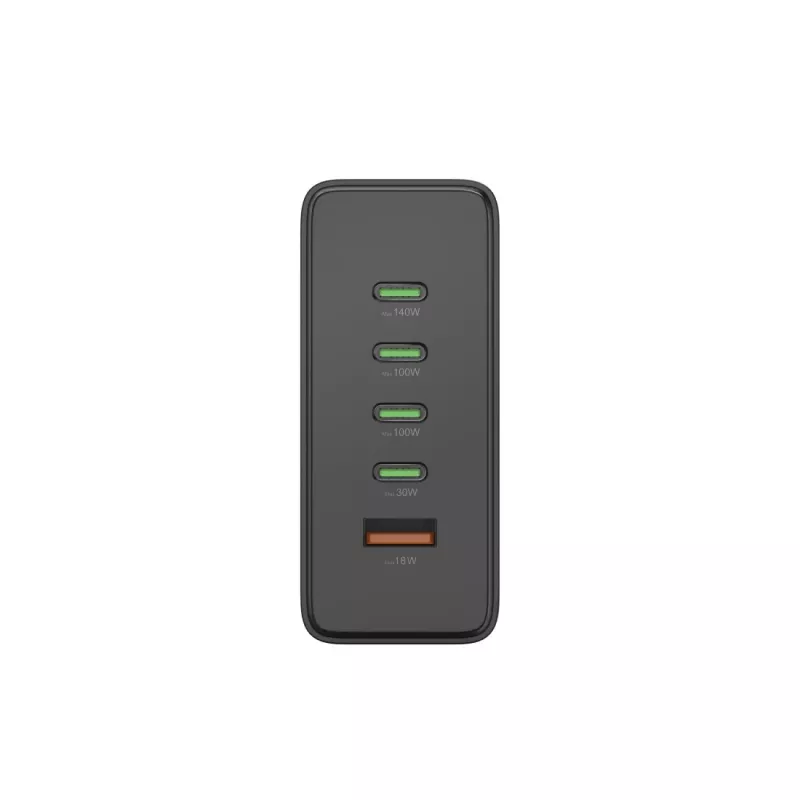 Estación de carga HAMA 201977, 240W totales, 4× USB-C, 1× USB-A, negro