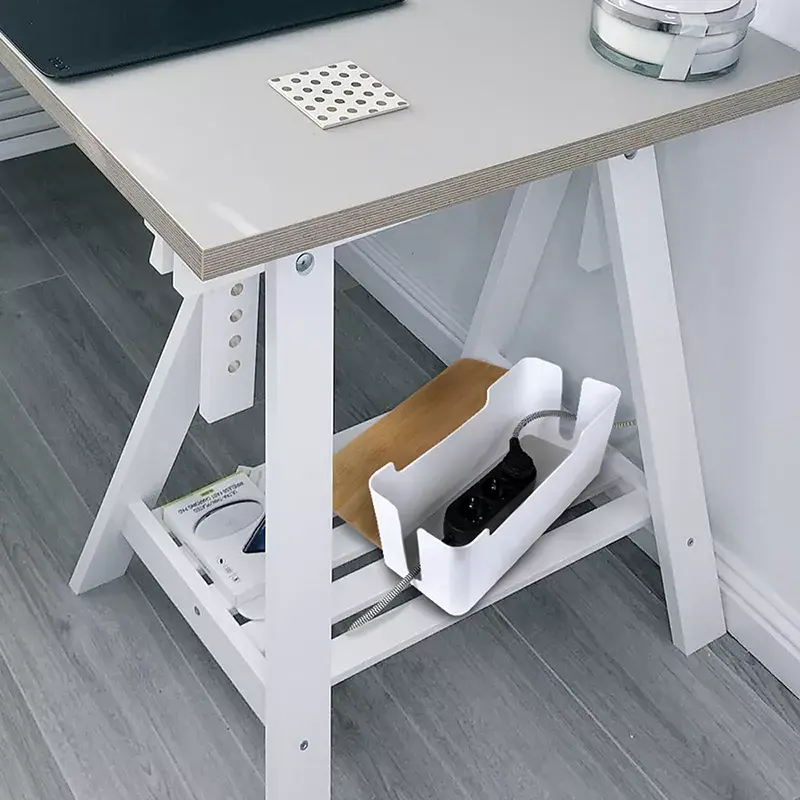 Tapa para regleta de enchufes LogiLink KAB0075 tapa de bambú blanca