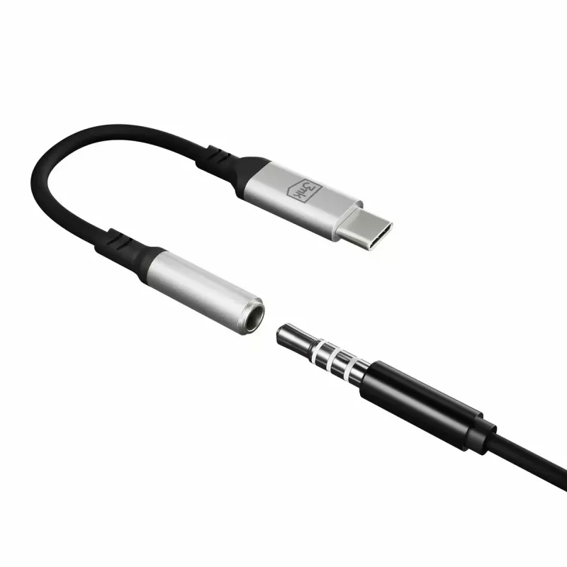 Cable USB 3MK de 3,5 mm jack 3,5 mm 1 ud. USB-C a jack 3,5 mm