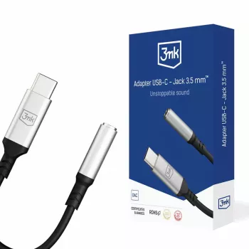 Cable USB 3MK de 3,5 mm jack 3,5 mm 1 ud. USB-C a jack 3,5 mm