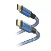 Cable USB reflectante Hama USB 2.0 1,5 m USB-C azul