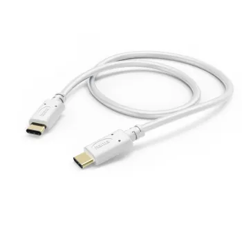 Cable de carga Hama, USB-C - USB-C, 1,5 m, blanco