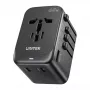 Adaptador de viaje UNITEK P1122ABK01 universal negro Type-C G I
