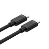 Cable USB-C a USB-C Unitek Y-C477BK01-2M, USB 3.2 Gen 1, 2 m, 5 Gbit/s, PD 60 W, negro