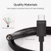 Cable USB-C a USB-C Unitek Y-C477BK01-2M, USB 3.2 Gen 1, 2 m, 5 Gbit/s, PD 60 W, negro