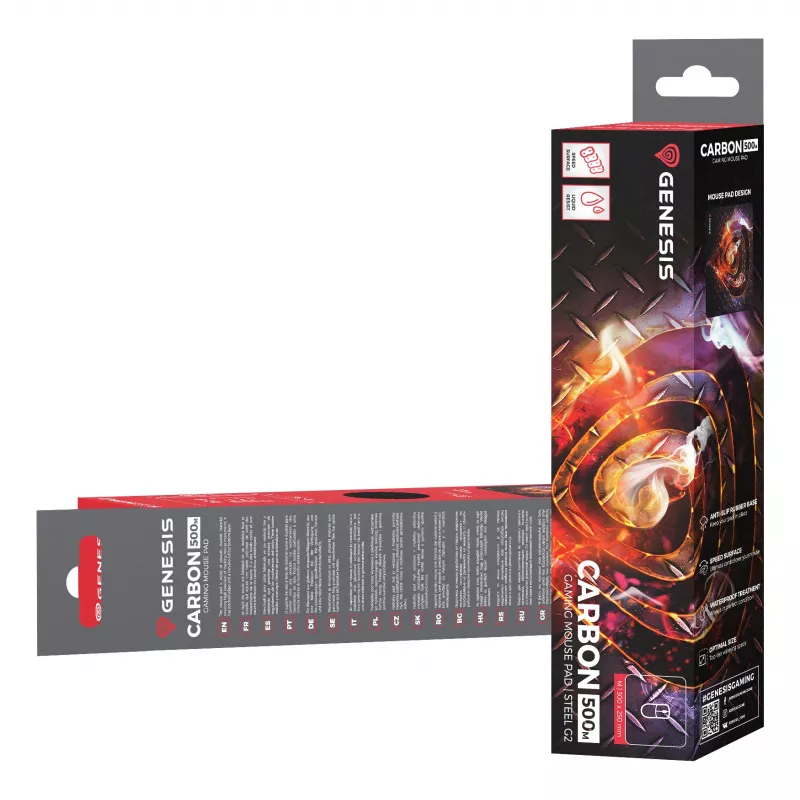 Alfombrilla gaming GENESIS Carbon 500 M Steel G2 multicolor