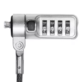 Cable de seguridad LogiLink NBS010 Negro Plata