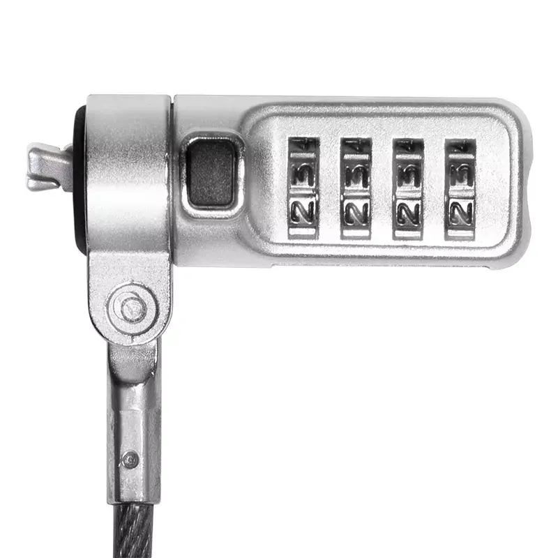 Cable de seguridad LogiLink NBS010 Negro Plata