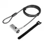 Cable de seguridad LogiLink NBS010 Negro Plata