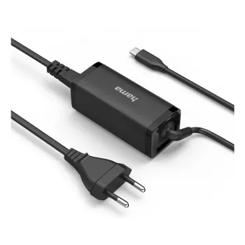 Hama 00200023 Fuente de alimentación 65W Negro Interior para portátil