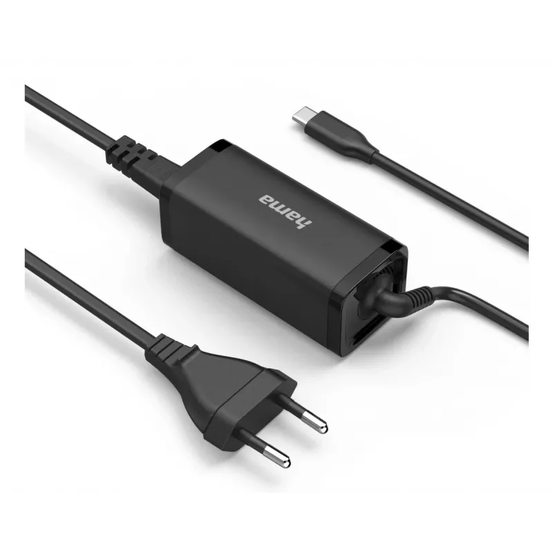 Hama 00200023 Fuente de alimentación 65W Negro Interior para portátil