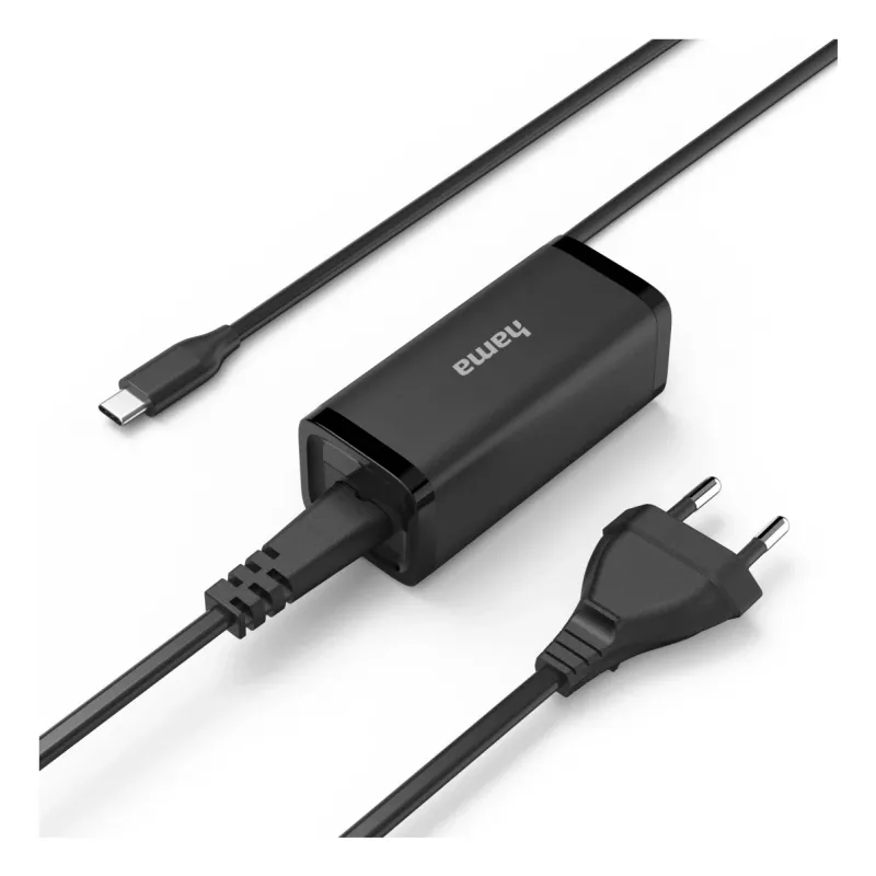 Hama 00200023 Fuente de alimentación 65W Negro Interior para portátil