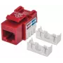 Conector Keystone Intellinet, Cat6, UTP, LSA, Rojo