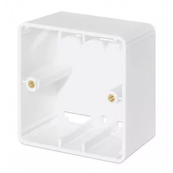 Caja de superficie Intellinet 771900 771917 80x80x45mm Blanco señal RAL9003