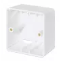 Caja de superficie Intellinet 771900 771917 80x80x45mm Blanco señal RAL9003