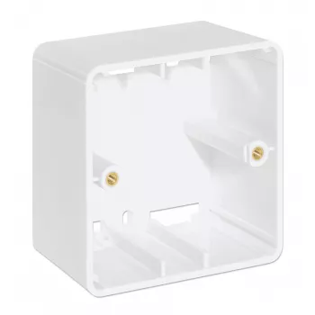 Caja de superficie Intellinet 771900 771917 80x80x45mm Blanco señal RAL9003