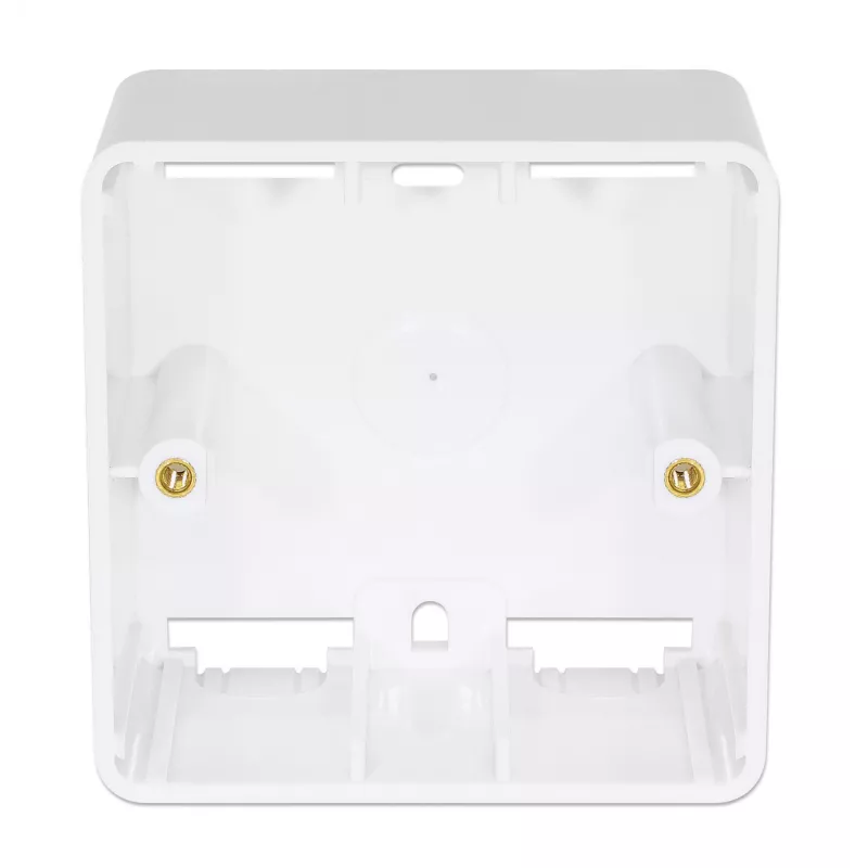 Caja de superficie Intellinet 771900 771917 80x80x45mm Blanco señal RAL9003