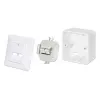 Caja de superficie Intellinet 771900 771917 80x80x45mm Blanco señal RAL9003