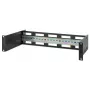 Intellinet 716345 Soporte para carril DIN de 19 pulgadas con profundidad ajustable, 2U