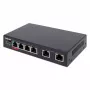 Switch Fast Ethernet Intellinet 6 puertos 4 puertos PoE 65W de presupuesto de potencia