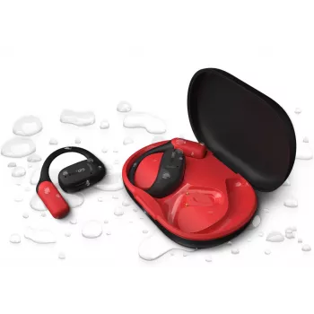 Philips Serie 6000 TAA6709BK/00 Auriculares True Wireless Stereo (TWS) Ear-Hook Deporte Bluetooth Negro, Rojo