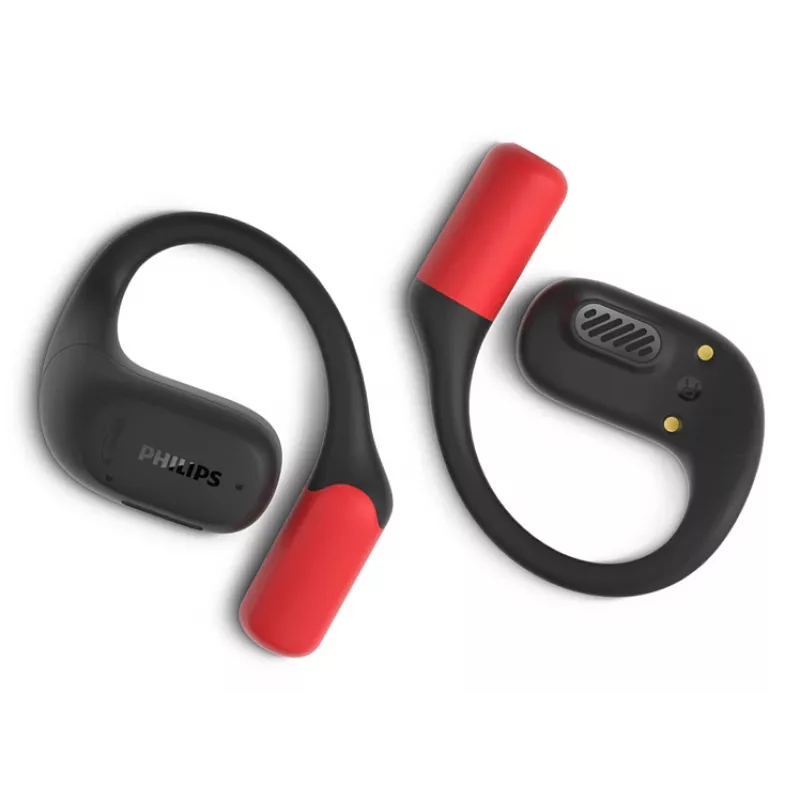 Philips Serie 6000 TAA6709BK/00 Auriculares True Wireless Stereo (TWS) Ear-Hook Deporte Bluetooth Negro, Rojo