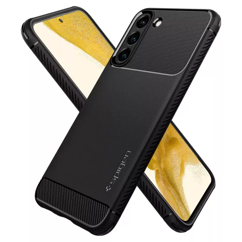 Spigen Rugged Armor Funda para móvil Negro Galaxy S22 6,1