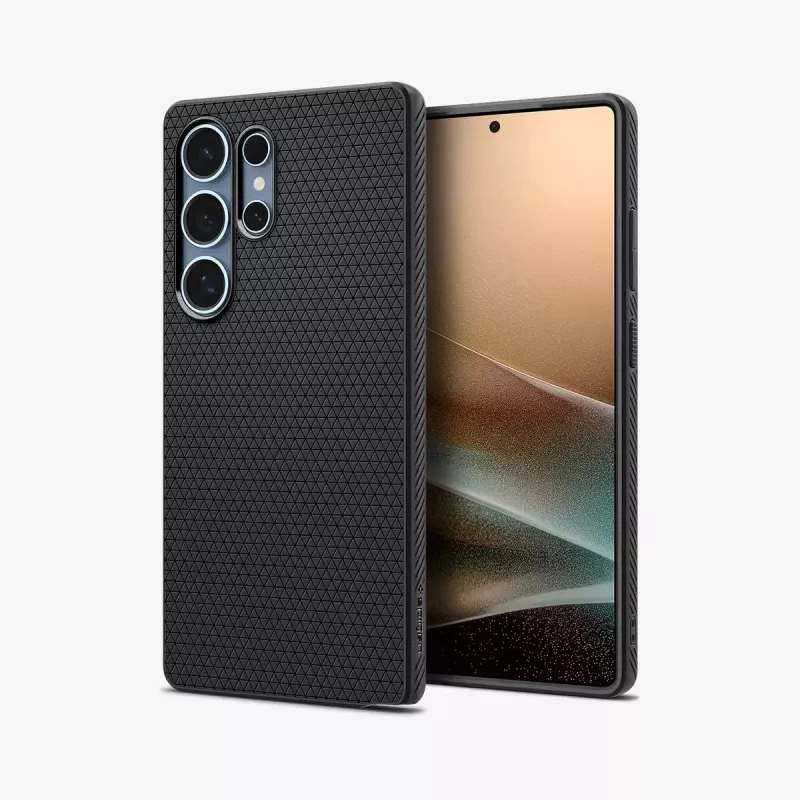 Spigen Galaxy S25 Ultra Case Liquid Air Negro mate Funda Samsung Galaxy S25 Ultra 6,9 inch